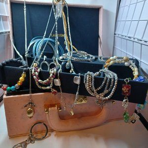 Lancome Jewelry Box FILLED w/29+ Awesome Jewelry - Plus more items added!